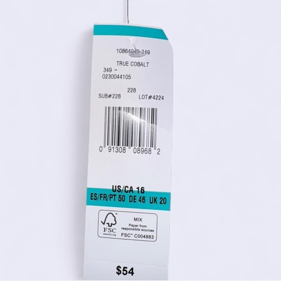 Black Label Royal Blue Pencil Skirt - Picture 4 of 7